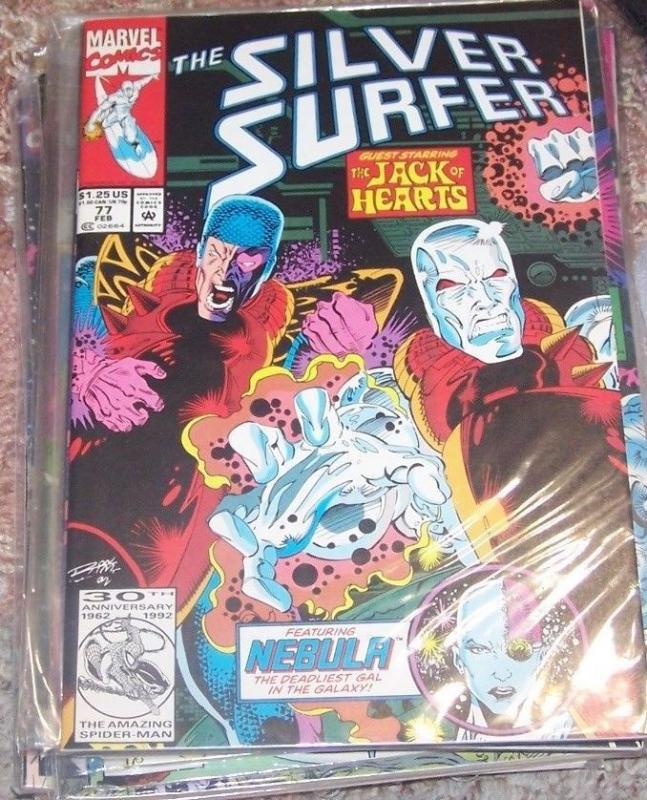 Silver Surfer #77 (FEB 1993, Marvel) jack of hearts+ nebula