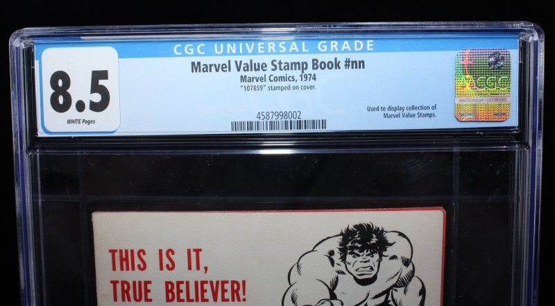 Marvel Value Stamp Book #nn CGC (8.5) Rare - Stamped #107859 - 1974