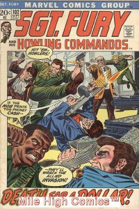 SGT. FURY AND HIS HOWLING COMMANDOS (1963 Series) #102 Near Mint Comics Book 