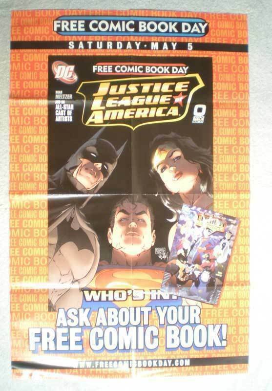 JUSTICE LEAGUE OF AMERICA Promo Poster, 22x34, Unused, more Promos in store