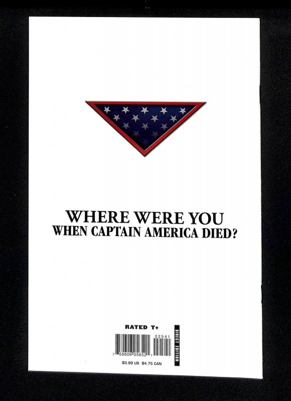 Captain America (2005) #25 Death of Steve Rogers!