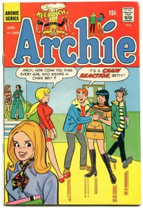 Archie #199 1970-Betty-Veronica-Jughead- chain belt gag cover VG