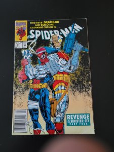 Spider-Man #21 Newsstand Edition (1992) Deathlok Revenge of the Sinister Six