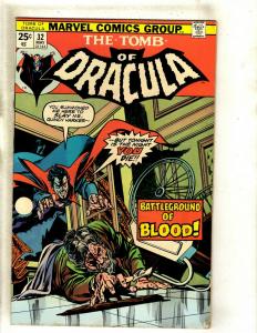 Lot Of 5 Tomb Of Dracula Marvel Comic Books # 29 31 32 33 34 VF Range RS1