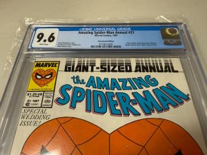 Amazing Spider-Man Annual # 21 CGC Graded 9.6 Marvel Comic Book Newsstand JH29