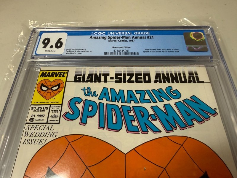 Amazing Spider-Man Annual # 21 CGC Graded 9.6 Marvel Comic Book Newsstand JH29