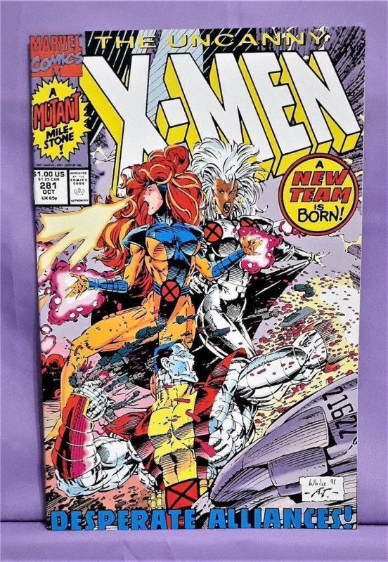 Uncanny X-MEN #281 New Team 1st Trevor Fitzroy 1st Upstarts (Marvel 1991)
