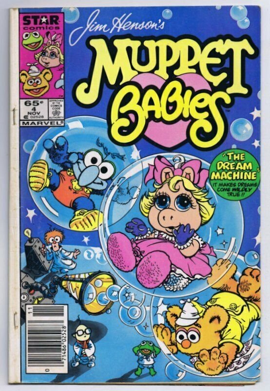 Muppet Babies #4 ORIGINAL Vintage 1985 Marvel Comics Gonzo Miss Piggy Fozzie