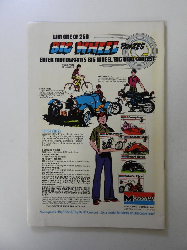 Swamp Thing #13 (1974) FN+ condition stain back cover