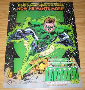 Green Lantern 50 Emerald Twilight poster - 22 x 17 - hal jordan dc comics 1994