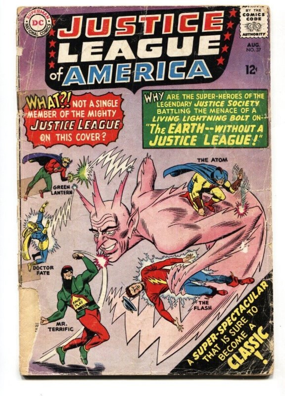 JUSTICE LEAGUE OF AMERICA #37-1965-BATMAN/SUPERMAN