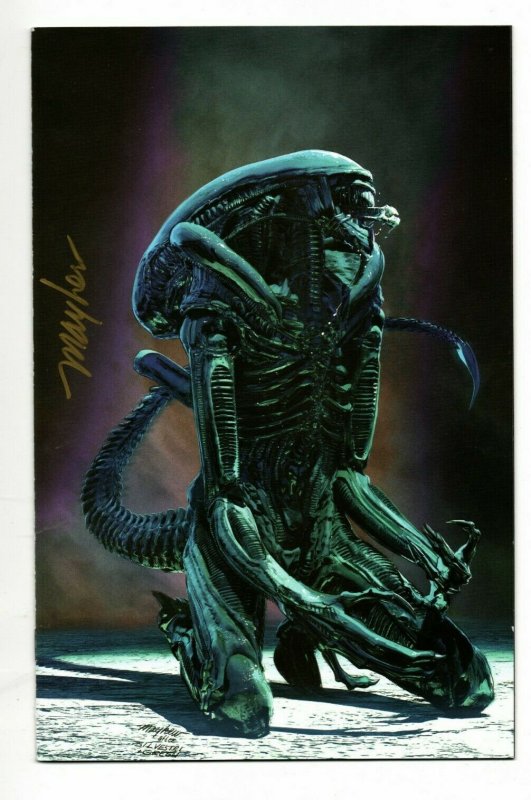 ALIEN #01 MIKE MAYHEW STUDIO EXCLUSIVE SIGNED W/ COA TRADELESS VIRGIN 