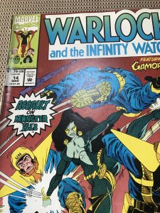 WARLOCK AND THE INFINITY WATCH #14 : Marvel 3/93 VG+; Gamora