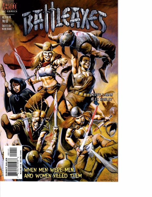 Lot Of 2 DC Comic Book Batteaxes #1 and Fanboy #1 KS11