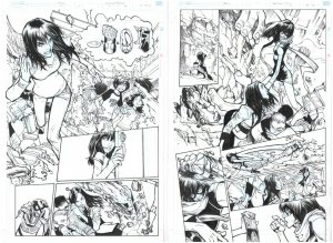 S.H.I.E.L.D. #2 Cover & Complete 20pg Story Ms. Marvel '15 art by Humberto Ramos