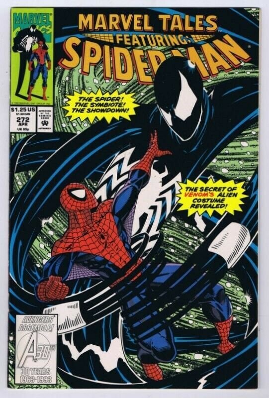 Marvel Tales #272 ORIGINAL Vintage 1993 Reprints Amazing Spiderman 258 Venom 