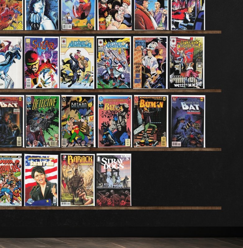 Huge Lot 150+ Comics with Archer & Armstrong, Detective Comics, Batman & More!