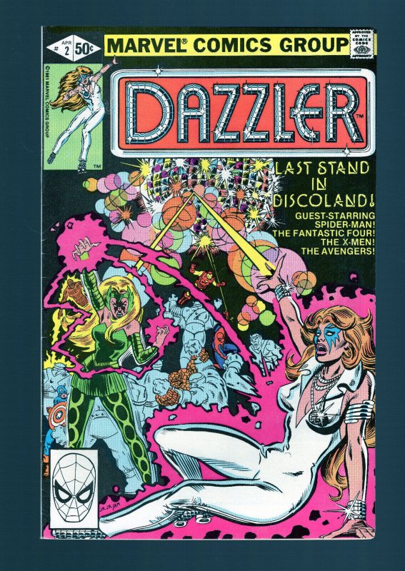 Dazzler #2 - John Romita Jr. Cover Art. Tom DeFalco Story. (9.0/9.2) 1981