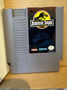 Jurassic Park NES game CIB Box Fine Cond. Cartridge very clean COMPLETE IN BOX