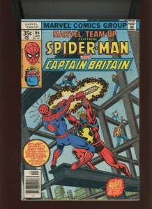 (1978) Marvel Team-Up #65: KEY! 1ST CAPTAIN BRITAIN (IN U.S. COMICS)! (5.0/5.5)