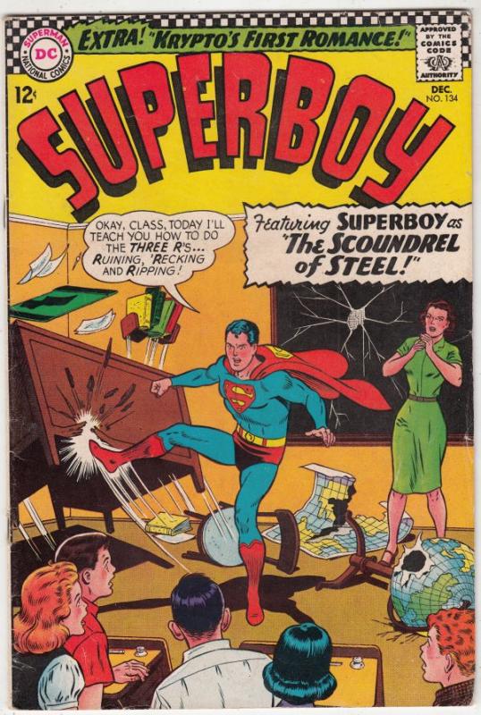 Superboy #134 (Dec-66) FN/VF Mid-Grade Superboy