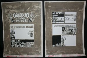 Crazy #81 pgs.40 & 41 - Obnoxio the Clown 2pg Set - 1982 art by Alan Kupperberg