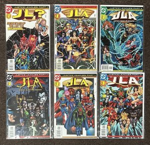 Justice Leagues JL? JLA #1,2,3,4,5,6 NM Set Arkham DC Comics