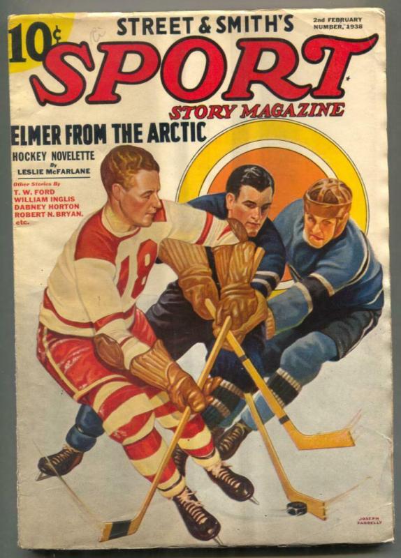 Sport Story Pulp 2nd February 1938- Hockey cover VG