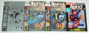 Agent Three Zero #1 VF/NM one-shot + 1A + 1B + 1C - stephen platt - bagley