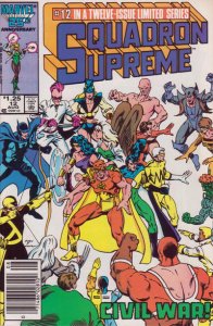 Squadron Supreme #12 (Newsstand) VG ; Marvel | low grade comic Mark Gruenwald