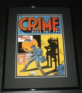 Crime Does Not Pay #42 Framed Cover Photo Poster 11x14 Official Repro  