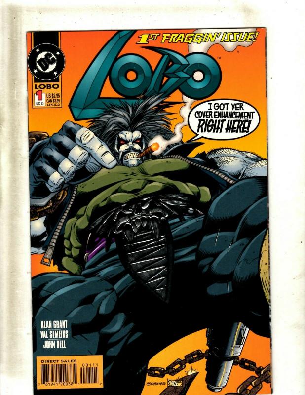 Lot of 12 Lobo DC Comic Books #1 2 3 4 5 7 8 9 0 10 11 12 J407