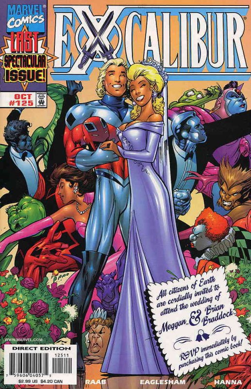 Excalibur #125 VF ; Marvel | Wedding Cover Last Issue
