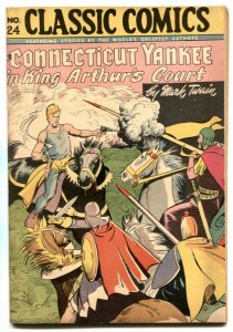 Classic Comics #24 HRN 30-Connecticut Yankee in King Arthur's Court 