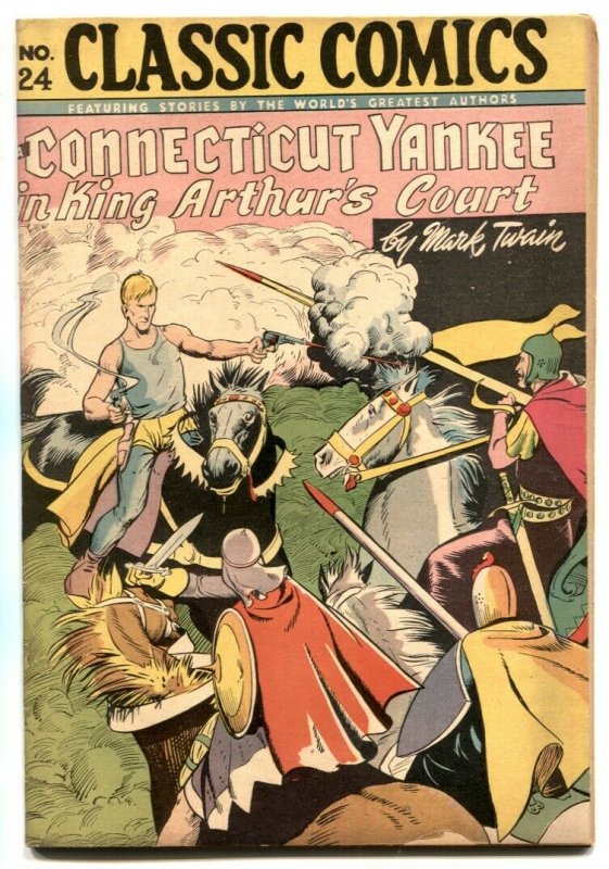 Classic Comics #24 HRN 30-Connecticut Yankee in King Arthur's Court