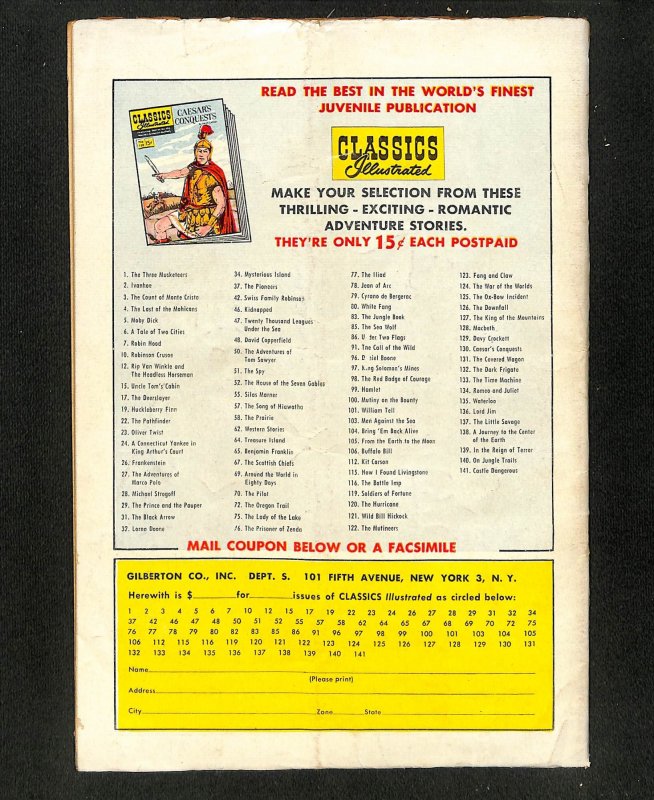 Classics Illustrated #141