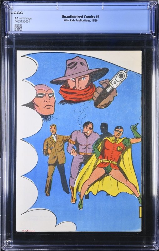 (1980) UNAUTHORIZED COMICS #1 CGC 8.5 WP! DC MARVEL TEAM UP! Only 50 Produced!