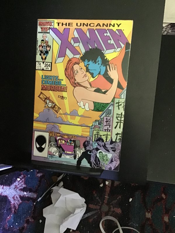The Uncanny X-Men #204 (1986) Nightcrawler key! Arcade! Super-high-grade! NM/MT