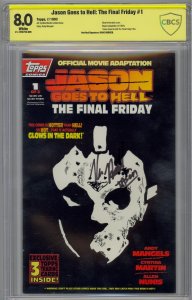 Jason Goes to Hell Final Friday #1 1993 Topps CBCS 8.0 Signed Kane Hodder