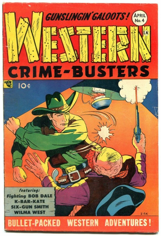 Western Crime Busters #4 1951-Good Girl Art-Wilma West- FN-