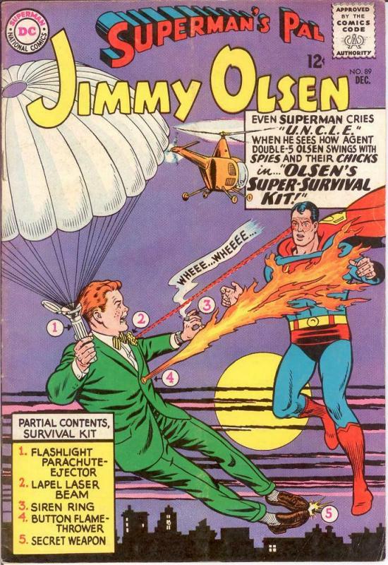 JIMMY OLSEN 89 VG-F Dec. 1965 COMICS BOOK