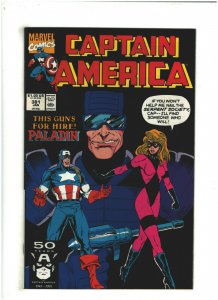 Captain America #381 VF+ 8.5 Marvel Comics 1990 Diamondback, Paladin app. 