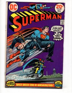 Superman #268 (1973) VG+ BATGIRL Appearance! / ID#929