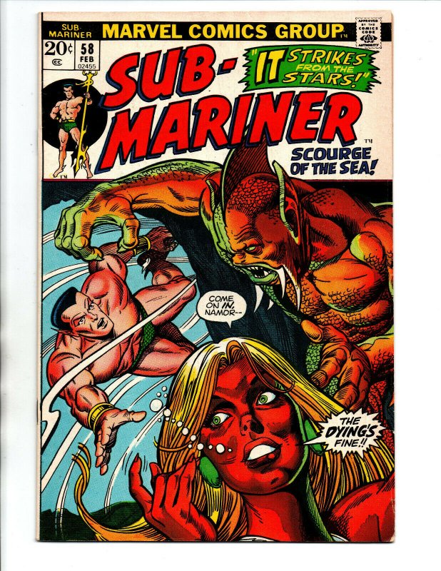 Sub-Mariner #58 - 1st Tamara - KEY - Gil Kane - 1973 - (-VF)