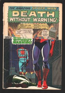 AMAZING SPIDER-MAN #75-1969-Marvel-Distributor return copy-Logo removed-G
