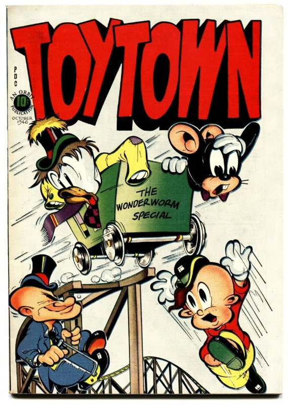 TOYTOWN  #4 1946-L.B. COLE-FUNNY ANIMAL-GOLDEN-AGE-nm-