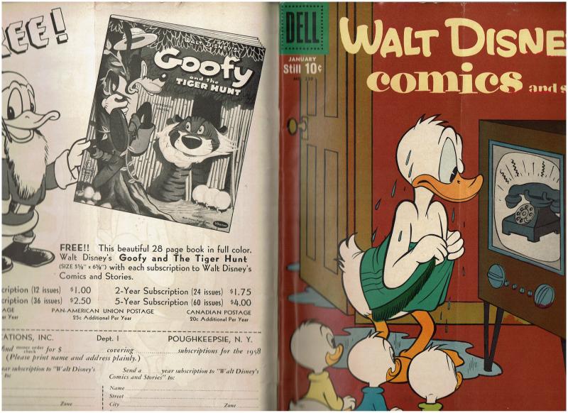 Walt Disney Comics and Stories #220, Double Cover