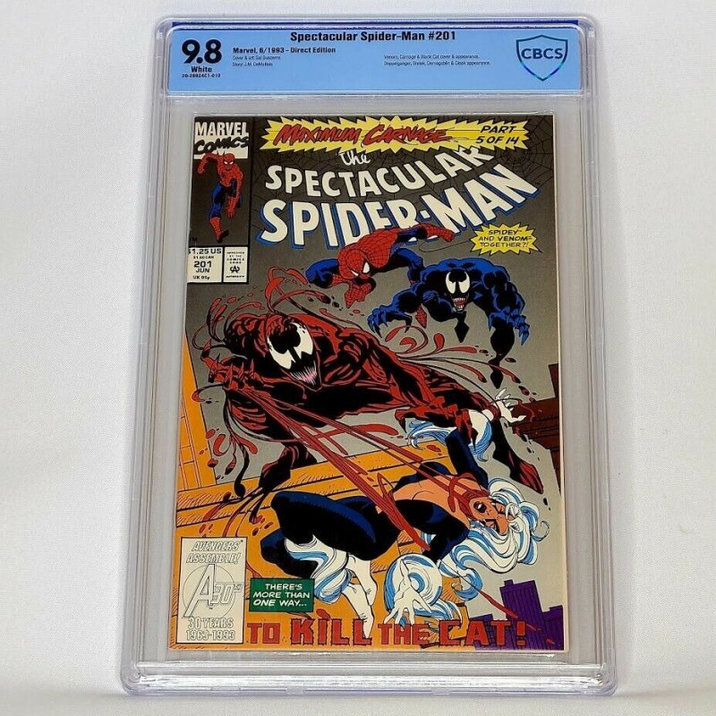 Spectacular Spider-Man 201 CBCS 9.8 Maximum Carnage PT 5 Venom Equals Top CGC 