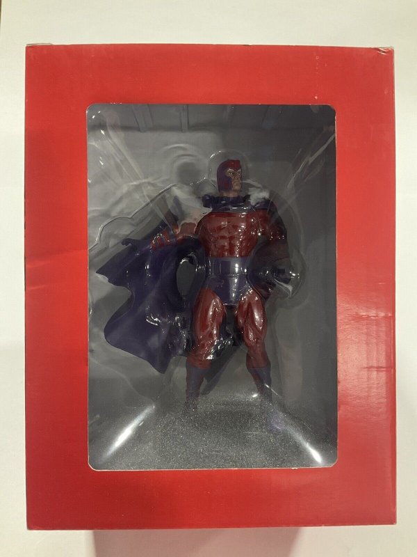 Magneto Fact File Marvel 5” Statue Box Has Wear Statue is Mint Marvel 