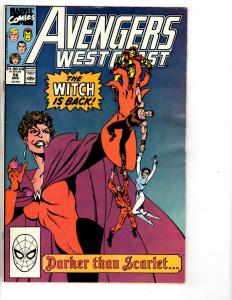 4 Avengers Marvel Comic Books # 301 305 West Coast # 56 72 Iron Man Hulk J222